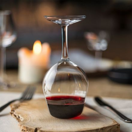 Upside Down Wine Glass